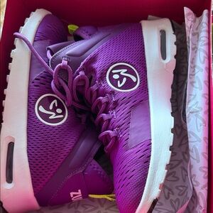 Zumba Fitness Purple Sneakers with Logo